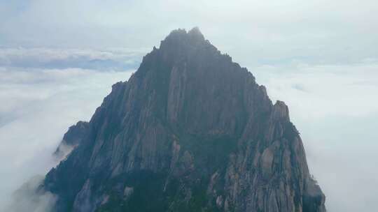 安徽黄山风景区唯美风景视频素材航拍