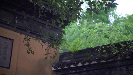 杭州宝石山景区紫云胜境视频素材模板下载