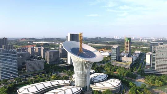 【航拍】武汉未来科技城03-新能源研究院视频素材模板下载
