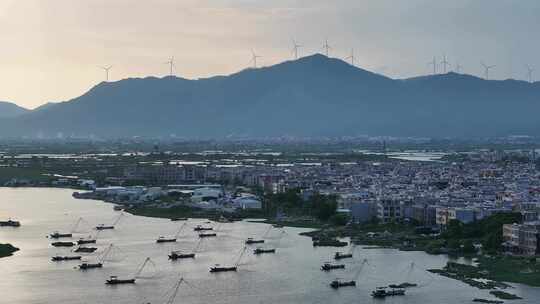 中国广东省潮州市饶平县汫洲镇全景