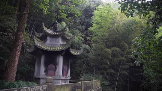 杭州飞来峰韬光寺建筑风景