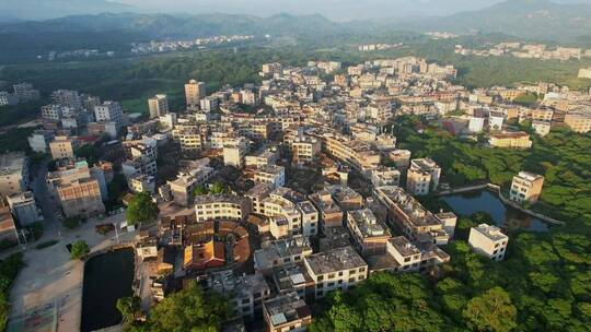 航拍福建新农村景观合集