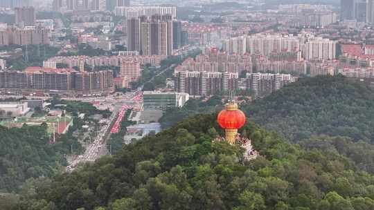 东莞市黄旗山公园航拍