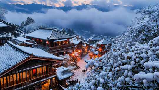 冬季唯美雪景