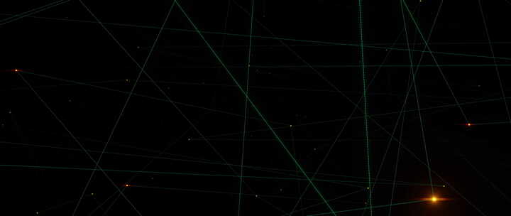 3d动画、抽象背景数字丛背景和线条点
