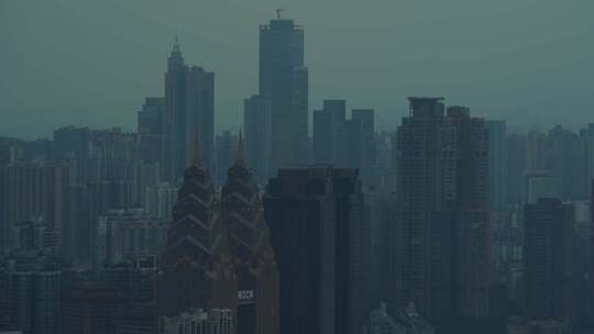 重庆山城雾都建筑大楼