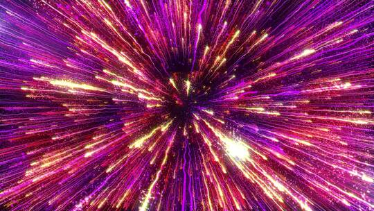 炫酷彩色粒子光线背景AE模板