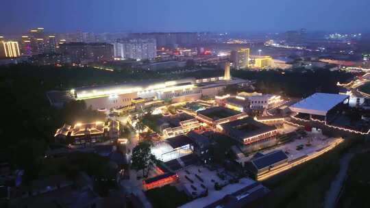 航拍枣庄铁道游击队影视城红色文化体验基地盛装开园