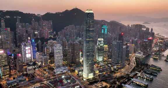 香港旅行香港城市人文夜景