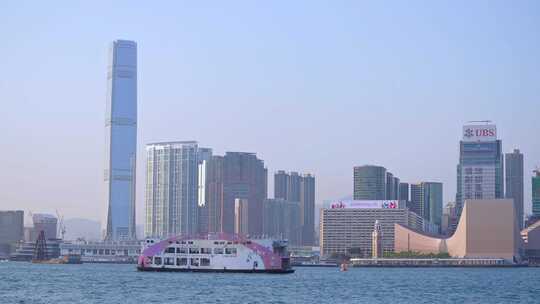 香港维多利亚港城市建筑景观