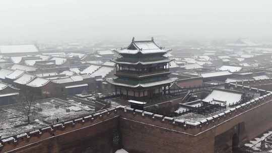 平遥古城雪景