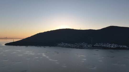 鸟瞰苏州太湖东山岛（航拍视频素材）