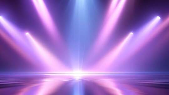 舞台彩色灯光照射效果