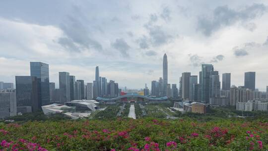 深圳福田中心区延时风光