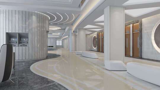 现代中医院门诊大厅空镜合集