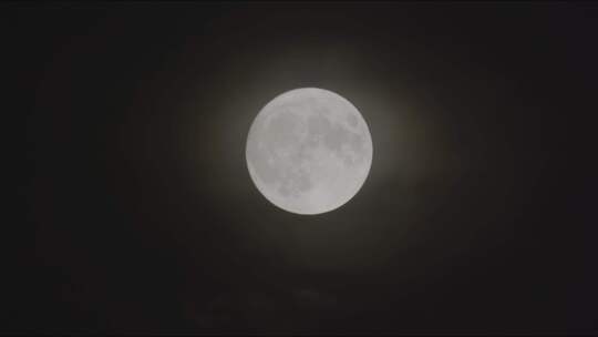 实拍满月月亮升起超高清4K延时视频月球中秋