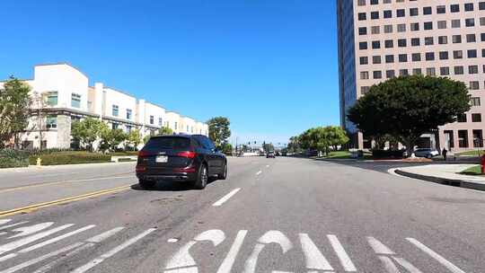 道路和汽车的延时视频