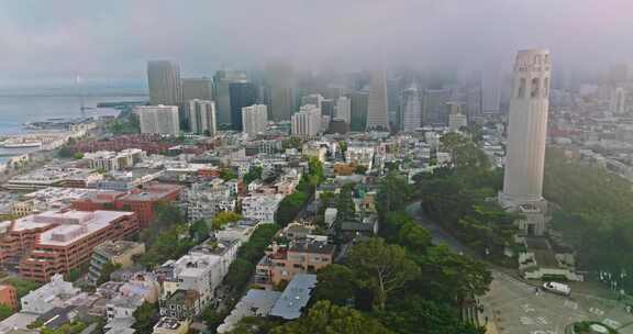 旧金山，摩天大楼，海岸，城市