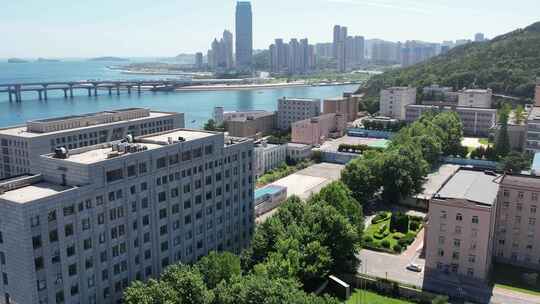 大连海洋大学4K高清航拍素材03