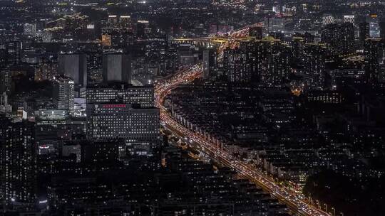 城市夜景航拍，一起来感受下这座城市的繁华