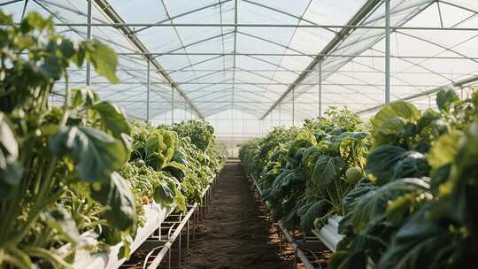 温室大棚蔬菜种植场景