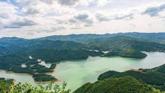 衡阳常宁天堂湖航拍延时4k