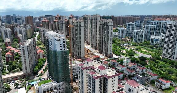 北海的海城区城市建筑房地产航拍