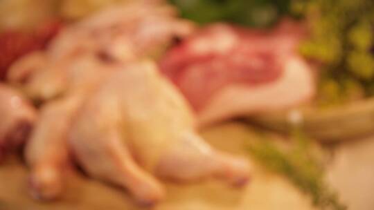 各种肉类猪肉鸡肉炖肉食材