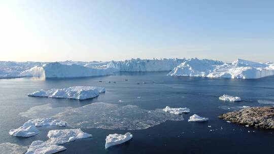 格陵兰冰川航拍