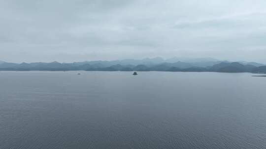 4K航拍浙江千岛湖风景区风光