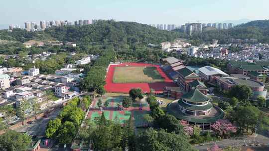 航拍广东中山孙中山故里5A景区