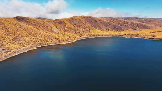 阿尔山乌苏浪子湖航拍大气4K风景