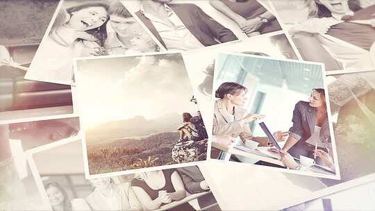 温馨唯美青春回忆单张相册团建照片展示