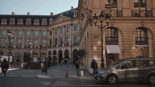 法国巴黎街头视频素材模板下载