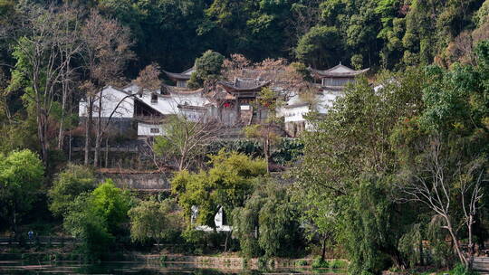 秋天和顺古镇的宗祠