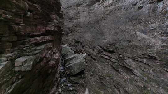 山 山路 山上 航拍 崎岖 陡峭