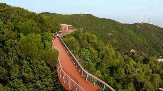 珠海海岛海边山顶栈道