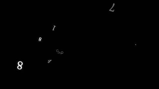 数字动态装饰元素视频