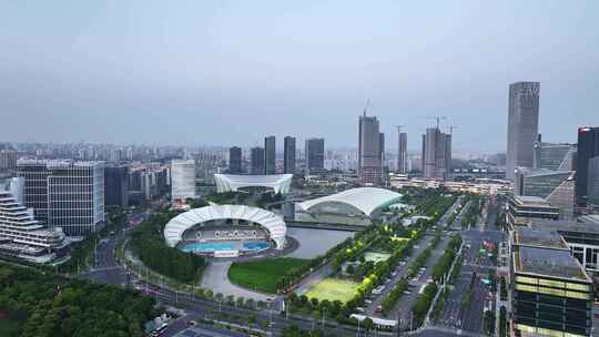 前滩 上海城市航拍 东方体育中心