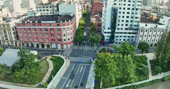 上海航拍南川大楼南苏州路四川路0896