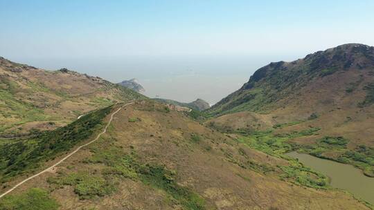 航拍福建嵛山岛自然风光