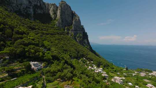 卡普里岛，岛屿，悬崖，海