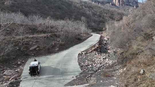 山路 崎岖 出行 汽车 山路 陡峭