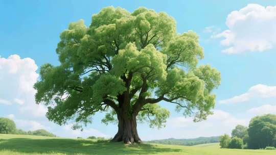 种子发芽生长长成参天大树