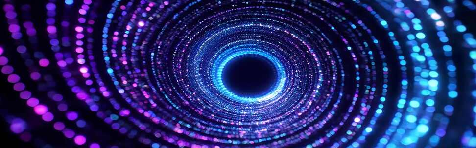 梦幻粒子隧道背景素材