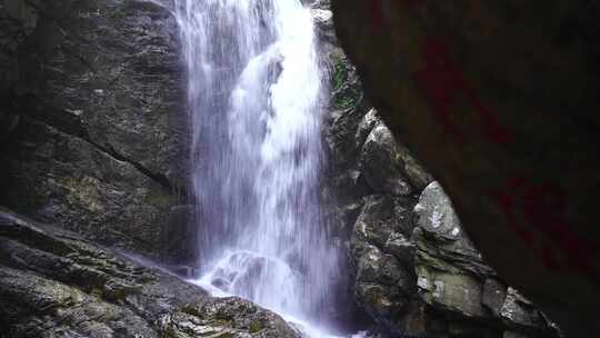 森林流水大自然小溪水瀑布山涧水源泉水山水