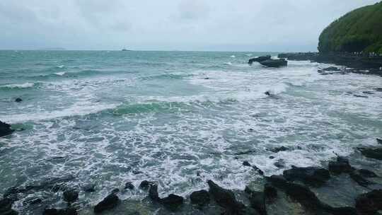 广西北海涠洲岛大海鳄鱼山旅游旅行风景升格