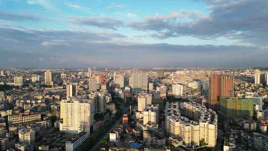 广西玉林大景玉林城市风光航拍