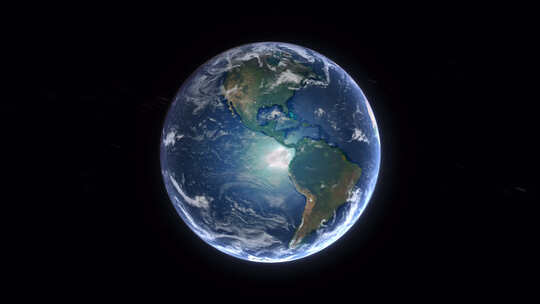 现实的地球用阿尔法通道和俄罗斯边界放大云