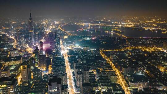 南京紫峰夜景延时